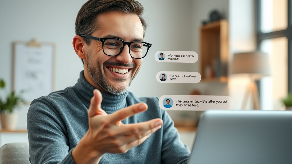 Customer receiving instant AI-generated spoken answers with simultaneous text chat, demonstrating omnichannel AI voice and chat bot integration.