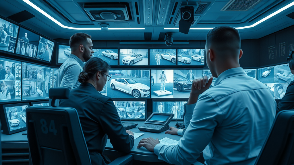 deep learning video analysis AI command center high resolution multiple video streams AI object detection overlay