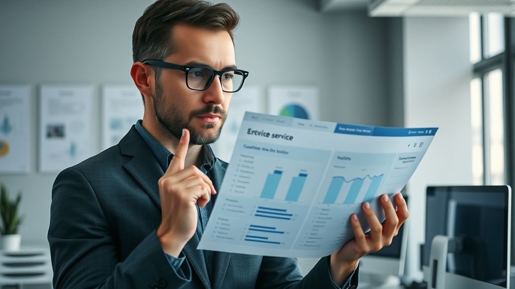 business leader evaluating customer service automation tools for best fit