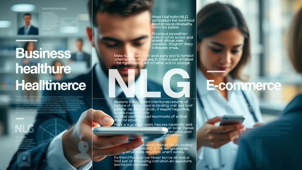 NLG applications creating content in business, healthcare, and e-commerce