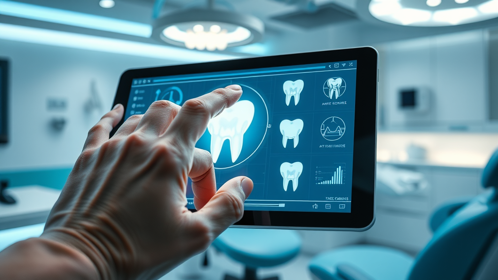 dental patient reactivation strategies high-tech dental office using practice management software on tablet