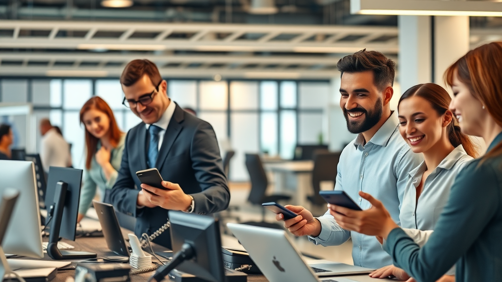 AI voice agent assisting clients and employees in diverse enterprise and retail environments