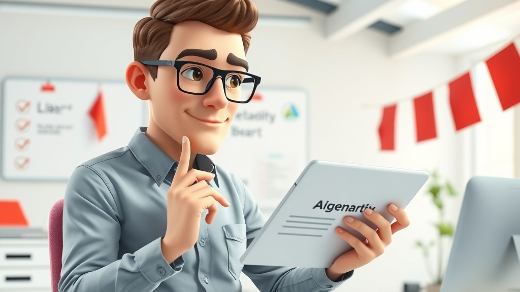 content manager reviewing AI-generated article for quality as part of AI Content Creation process