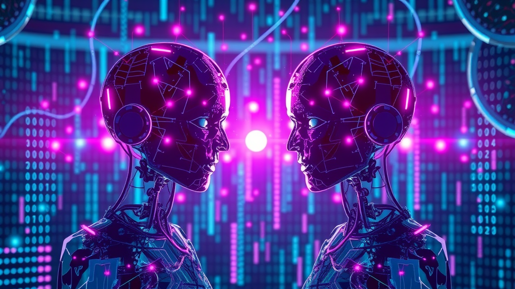 Abstract visualization of a transformer model in action, demonstrating generative AI used for advanced text generation.