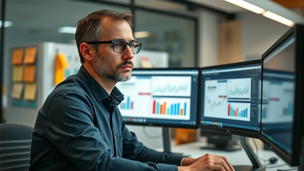 Quality manager auditing and editing automated content creation outputs for best practices