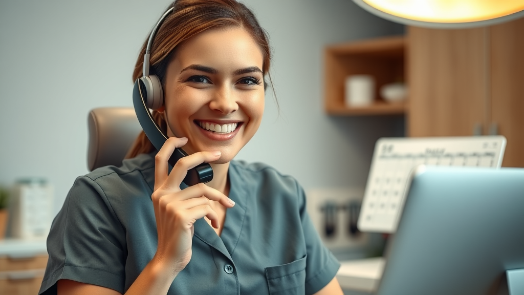 dental patient reactivation strategies dental team member making a phone call with appointment calendar at desk